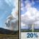 Tuesday: Patchy Smoke then Isolated Showers And Thunderstorms