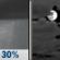 Sunday Night: Chance Rain Showers then Mostly Cloudy