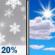 Sunday: Isolated Rain And Snow Showers then Mostly Sunny